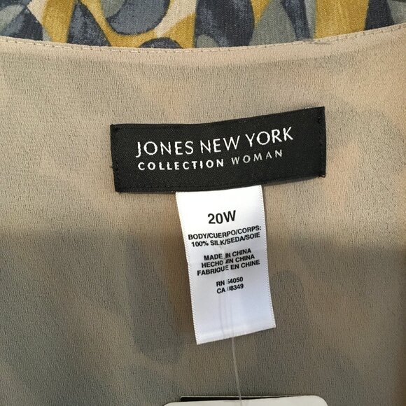 Jones New York Woman's Collection Dress 100% Silk - Picture 2 of 12